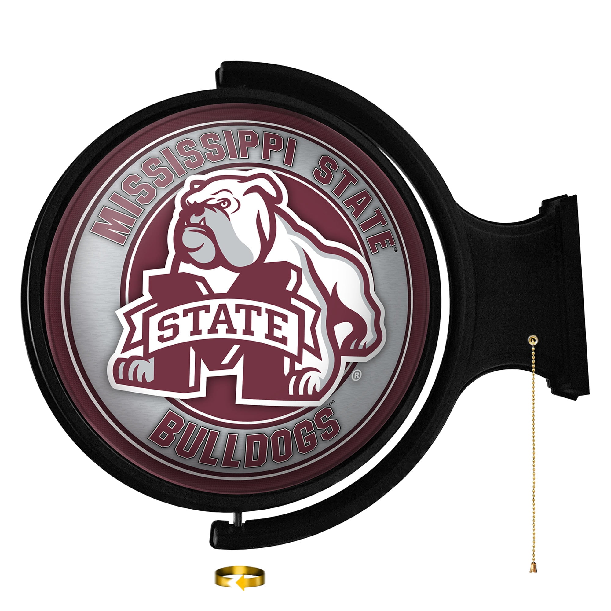 Mississippi State Bulldogs Mascot 21'' x 23'' Rotating Lighted Wall ...