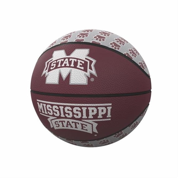 Mississippi State Bulldogs Repeating Logo Mini-Size Rubber Basketball