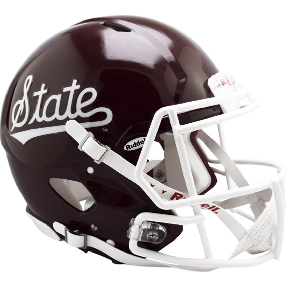 Mississippi State Bulldogs Script Riddell NCAA Authentic Speed Full Size Helmet
