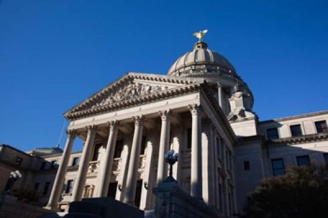 Mississippi State Capitol Jackson Hinds County Mississippi Canvas Art - Panoramic Images (18 x 12)