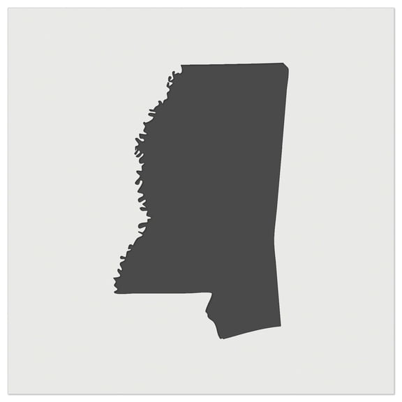 Mississippi State Silhouette DIY Cookie Wall Craft Stencil - 4.5 Inch