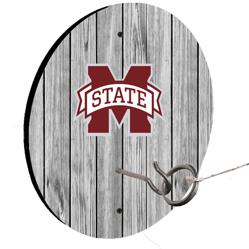 Mississippi State University White Ring Toss Lawn Game