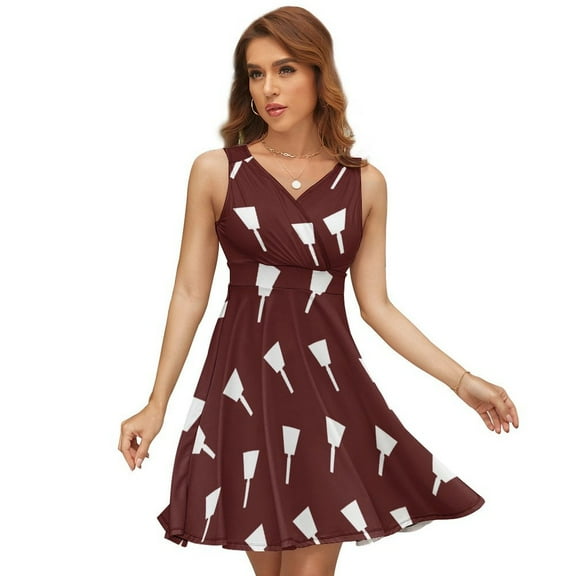 Mississippi State White Cowbell Dress Summer Street Style Dresses Female Sleeveless Printed Sundress