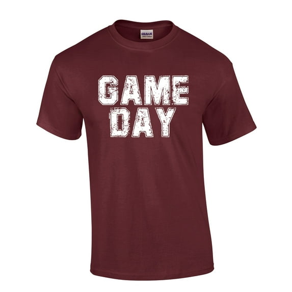 Mississippi Tshirt Football Team Color Maroon and White Mississippi Game Day Shirt Bulldogs Mens Short Sleeve T-shirt Graphic Tee-Maroon-4xl