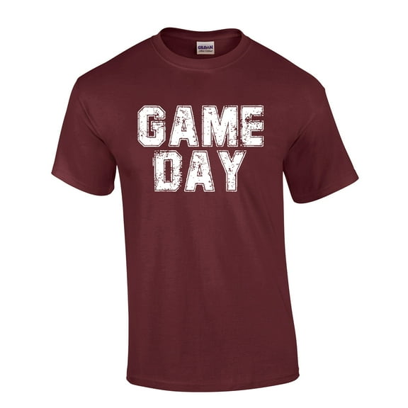 Mississippi Tshirt Football Team Color Maroon and White Mississippi Game Day Shirt Bulldogs Mens Short Sleeve T-shirt Graphic Tee-Maroon-5xl