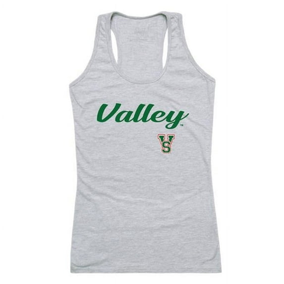 Mississippi Valley State University Delta Devils & Devilettes Script Tank Top, Heather Grey - Medium