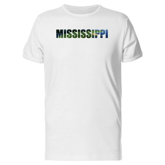 Mississippi Word With Crocodile T-Shirt Men -Image by Shutterstock, Male x-Large