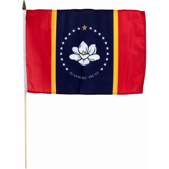 Mississippi flag 12 x 18 inch