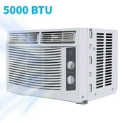 Missky 5000 BTU Air Conditioners Window Unit, Efficient Cooling Small Window AC Units with Mechanical Controls, Cools Rooms up to 150 Sq.ft, White
