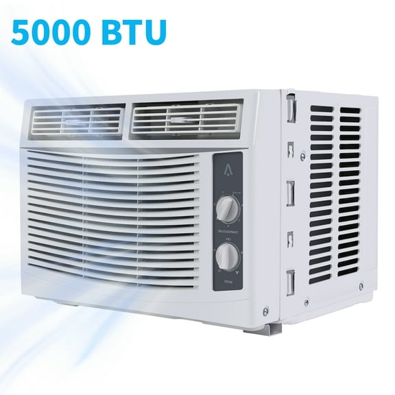 Missky 5000 BTU Air Conditioners Window Unit, Efficient Cooling Small Window AC Units with Mechanical Controls, Cools Rooms up to 150 Sq.ft, White