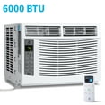 thumbnail image 1 of Missky 6000 BTU Air Conditioners Window Unit, Efficient Cooling Small Window AC Units with Remote Controlled, Cools Rooms up to 250 Sq.ft, White, 1 of 10