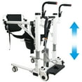 thumbnail image 1 of Missky Patient Lift Wheelchair, Portable Toilet Commode Chair with Adjustable Seat Height for Elderly Care, 1 of 8