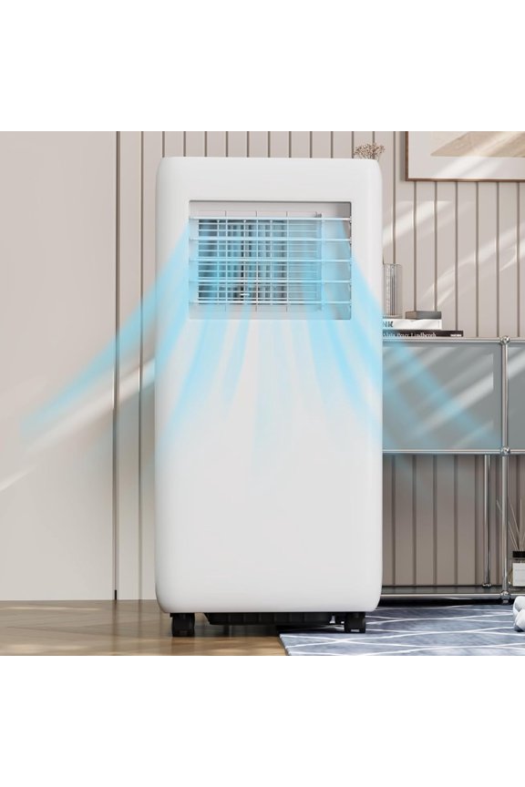 Portable AC Unit 10000 BTU, Stand up Air Conditioners with Remote Control & Window Kit, Cool up to 450 Sq.ft, White