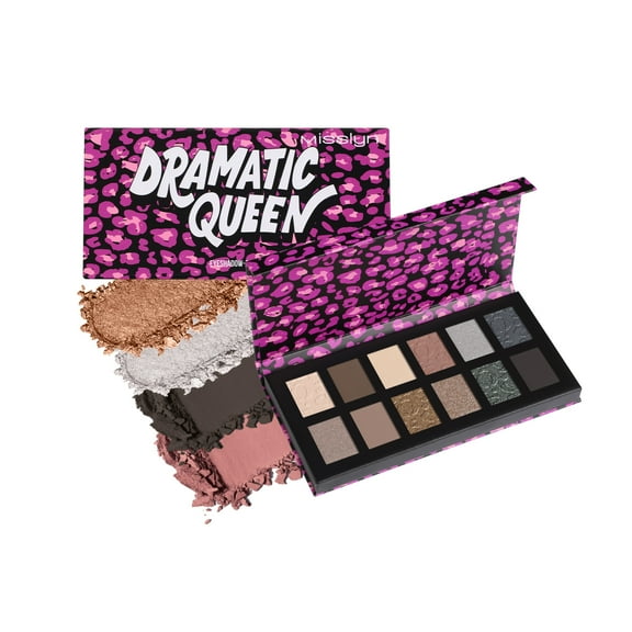 Misslyn 12 Color Dramatic Queen Eyeshadow Palette #01 EARTHY MAJESTY, High-Pigment Matte Shimmer Eye Makeup Palette