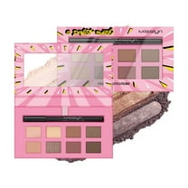 Misslyn 8 Colors Perfect Match Eyeshadow Palette with a eyeliner pencil #04 Etal Nude, All Highly Pigmented Blending Eyeshadow Makeup Powder