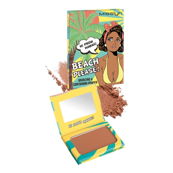 Misslyn Bronzer Contour Powder Natural Makeup #65, Sunlight Balance Color Longwear Facial Correcting Powder, 0.21 oz