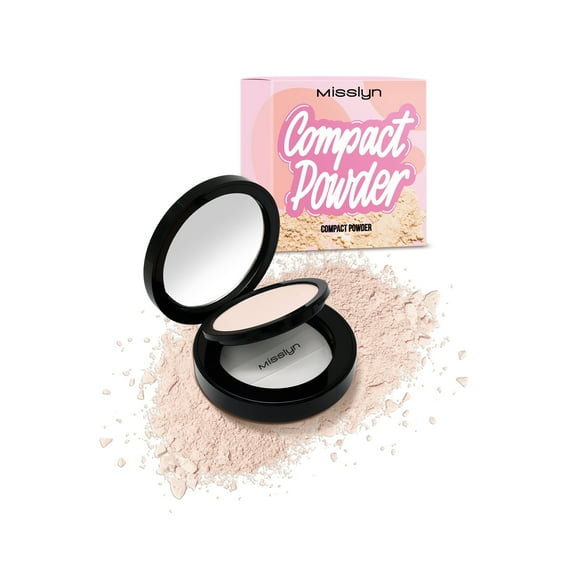 Misslyn Clean Invisible Pressed Compact Power #31 Sofe Rose, Poreless Face Powder Makeup Lightweight Breathable, 0.28 oz