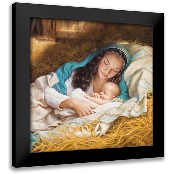 Missman, Mark 12x12 Black Modern Framed Museum Art Print Titled - A Mothers Love