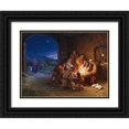 thumbnail image 1 of Missman, Mark 14x12 Black Ornate Wood Framed with Double Matting Museum Art Print Titled - Light of the World, 1 of 4
