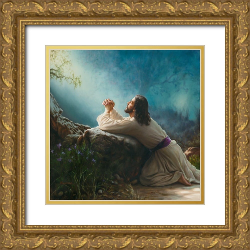 Missman, Mark 20x20 Gold Ornate Wood Framed with Double Matting Museum ...