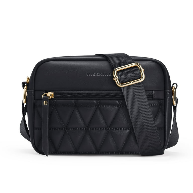 quilted crossbody bag mini black purse