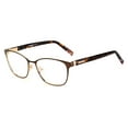 thumbnail image 1 of Missoni 62 Full Rim Rectangular Gold Brown Eyeglasses, 1 of 2