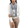 thumbnail image 1 of Missoni  Blue/White Zig Zag Scarf, 1 of 1