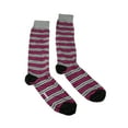 thumbnail image 1 of Missoni GM00CMU5685 0002 Gray/Fuschia Striped Calf Length Socks for Womens, 1 of 3