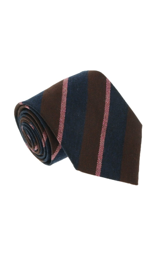 U5121 Burgundy/Pink Repp 100% Silk Tie for mens