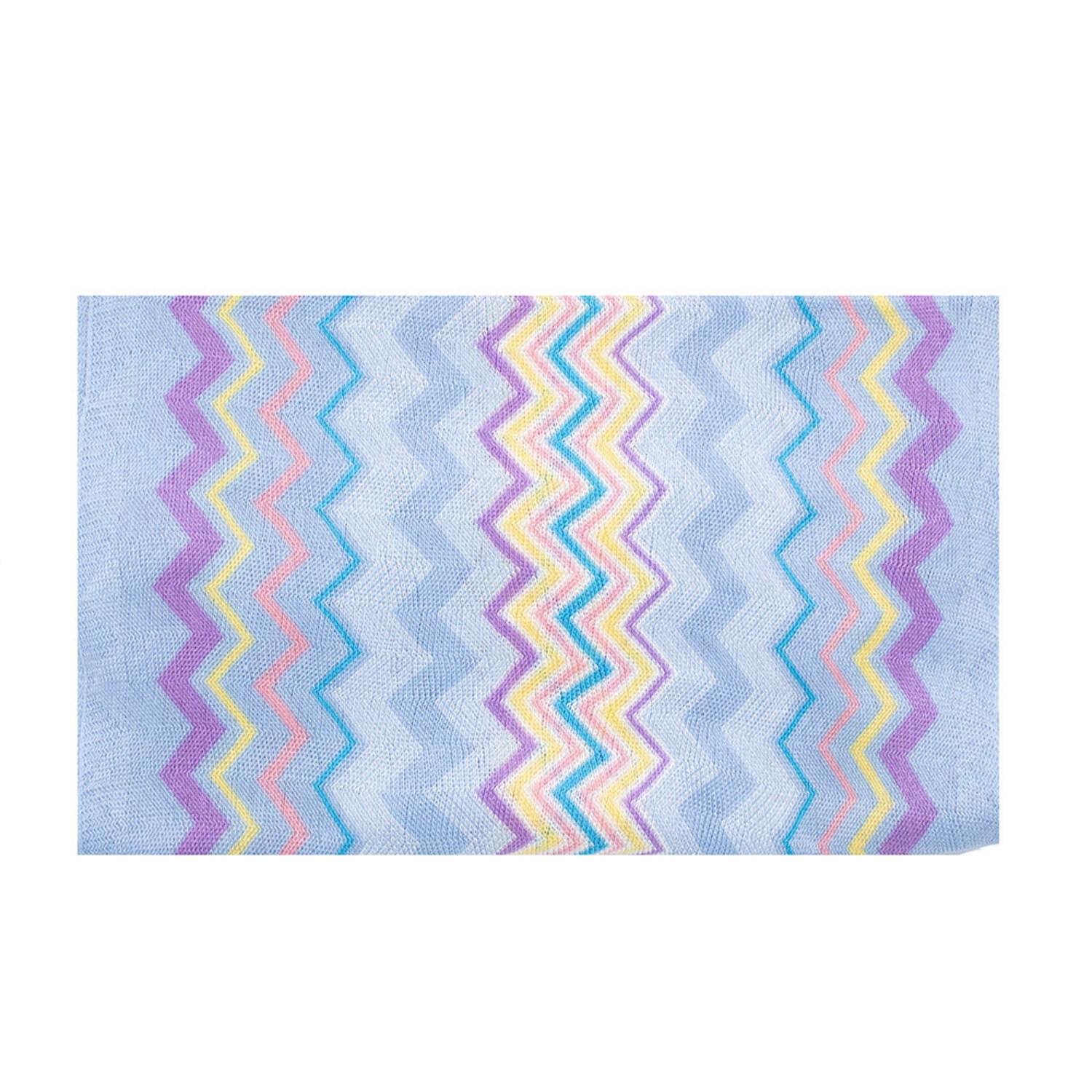 Missoni Zigzag Blue Pink Women’s Head Wrap NWT Missoni Scarf White Pink Orange Blue Zig Zag Design - Women  main image 3
