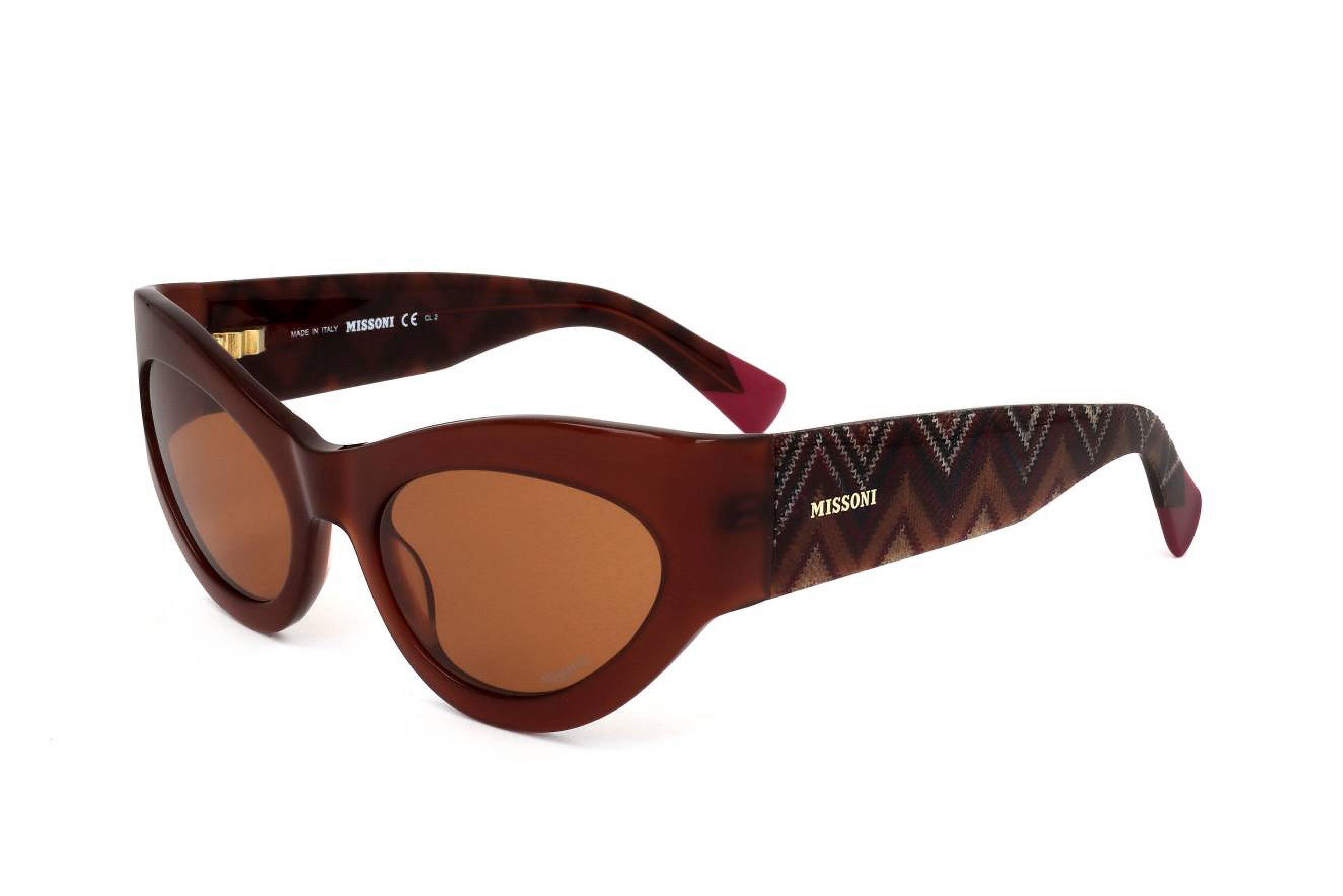 Missoni Black Marbled Frame Sunglasses with Brown Case Missoni MM50008 Womens Sunglasses Brown Butterfly Oversized  main image 2