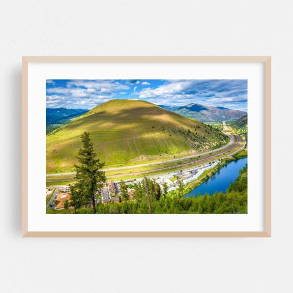 Missoula Montana Mountain Rural Landscape Poster Unframed Paper Print