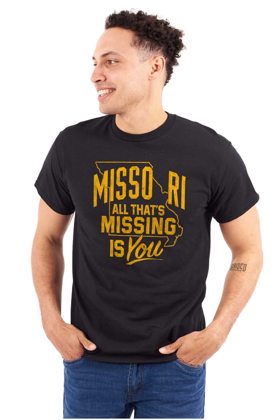 Missouri All That's Missing Is You MO Men's Graphic T Shirt Tees Brisco Brands L