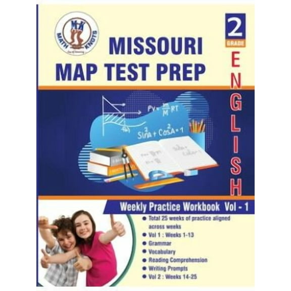 Missouri Assessment Program (MAP), 2nd Grade ELA Test Prep: Weekly Practice Work Book, Volume 1 (Paperback)