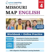 Mo Map by Lumos Learning Missouri Assessment Program Test Prep Grade 4 English Language Arts Literacy ELA Practice Workbook -length On, Book 4, Paperback