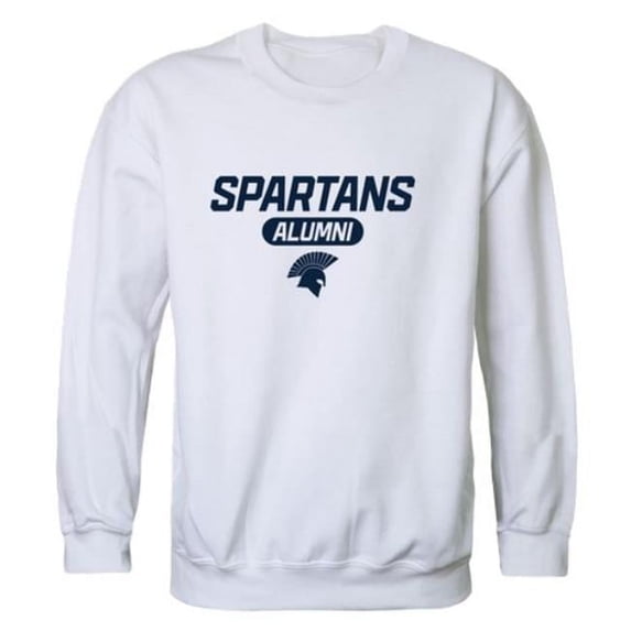 Missouri Baptist University Spartans Alumni Fleece Pullover Crewneck Sweatshirt, White - Small