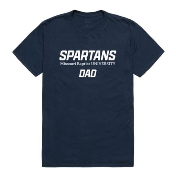 Missouri Baptist University Spartans College Dad T-Shirt, Navy - Extra Large