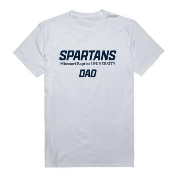 Missouri Baptist University Spartans College Dad T-Shirt, White - Extra Large