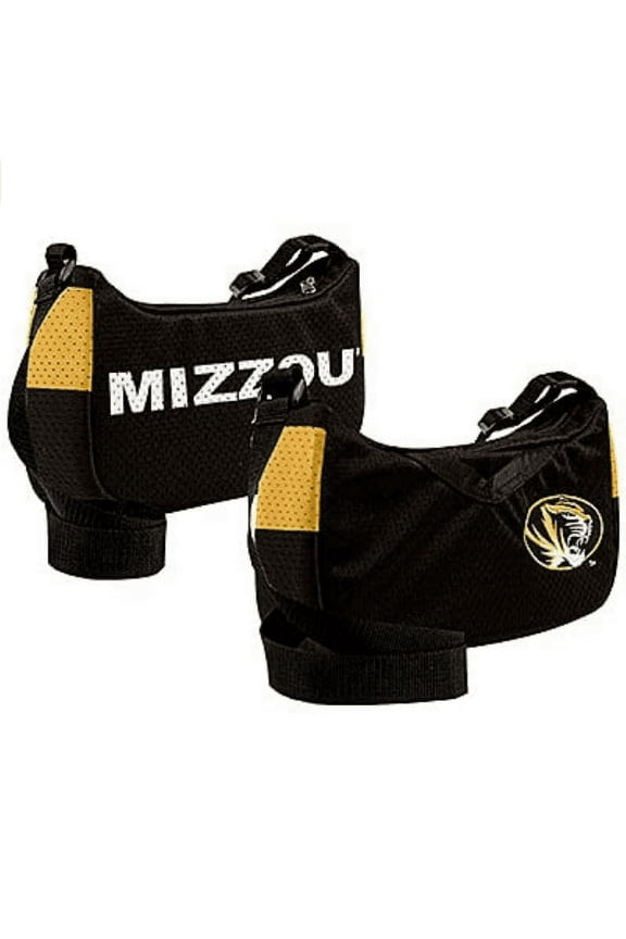 Missouri Black Jersey Material Purse Handbag, 12 x 7 x 3