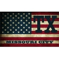 thumbnail image 1 of Missouri City TX Texas Fort Bend County Vintage US Flag Decal Bumper Sticker 3M Vinyl 3" x 5", 1 of 3