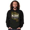 thumbnail image 1 of Missouri Distressed Block Letters MO Unisex Plus Fleece Graphic Hoodie Brisco Brands 2X, 1 of 5