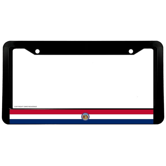 Missouri Flag Stripe Car Truck Auto License Plate Frame