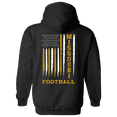 thumbnail image 1 of Missouri Football Team Colors Football American Flag Unisex Hoodie-Black-4xl, 1 of 4