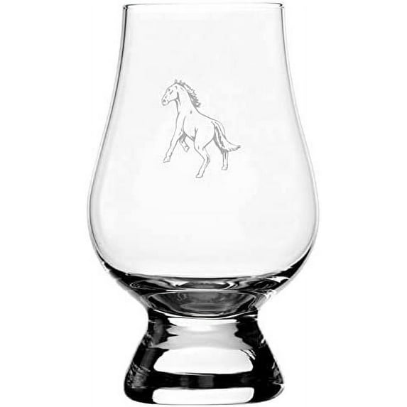 Missouri Fox Trotter Body - Alternate Horse Themed Etched 6.5oz Glencairn Whisky Glass