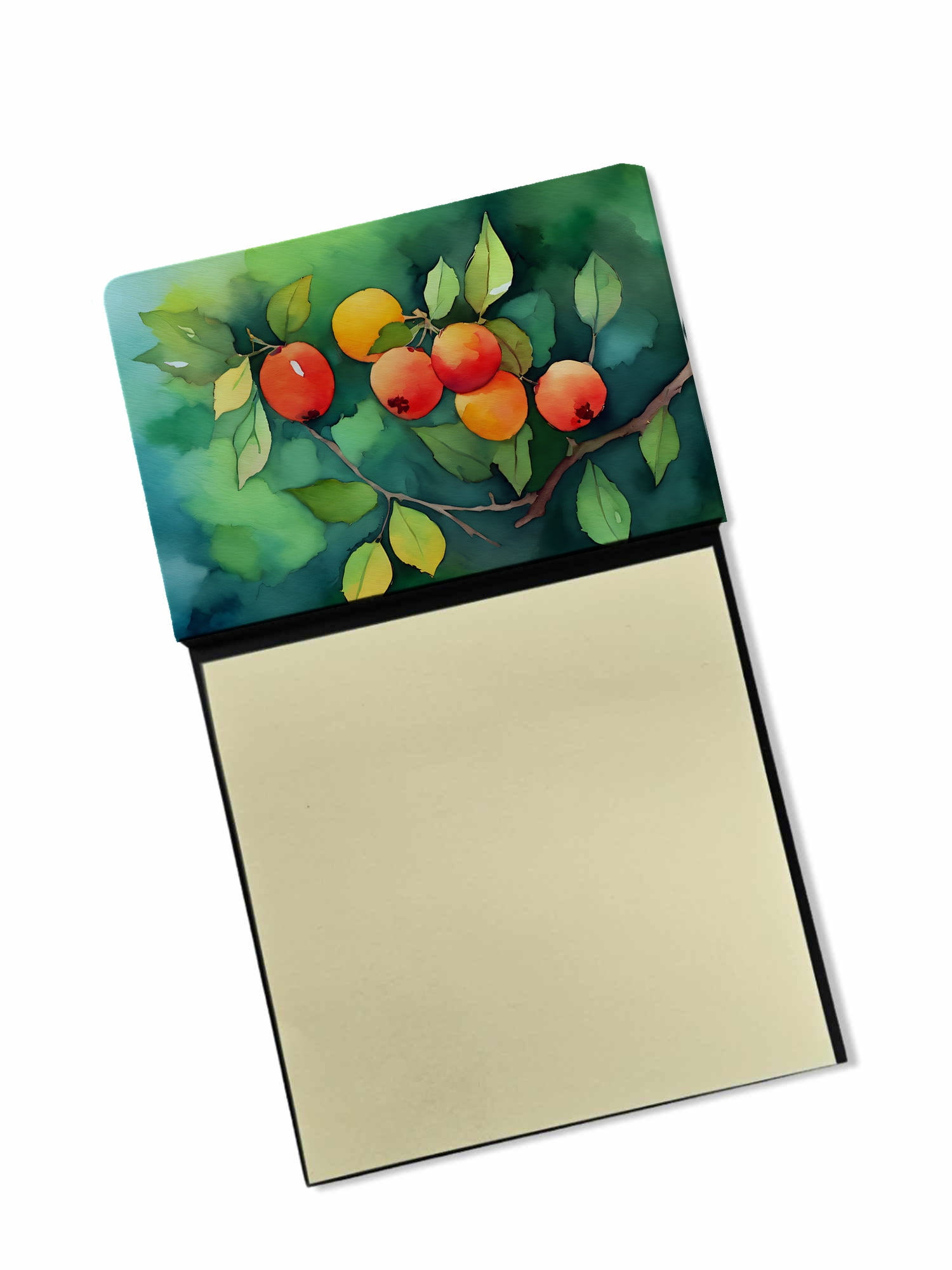 Missouri Hawthorns in Watercolor Sticky Note Holder 3.25 in x 5.25 in