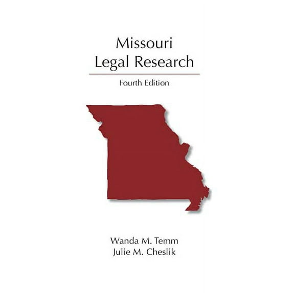 Pre-Owned Missouri Legal Research (Legal Research Series) Paperback