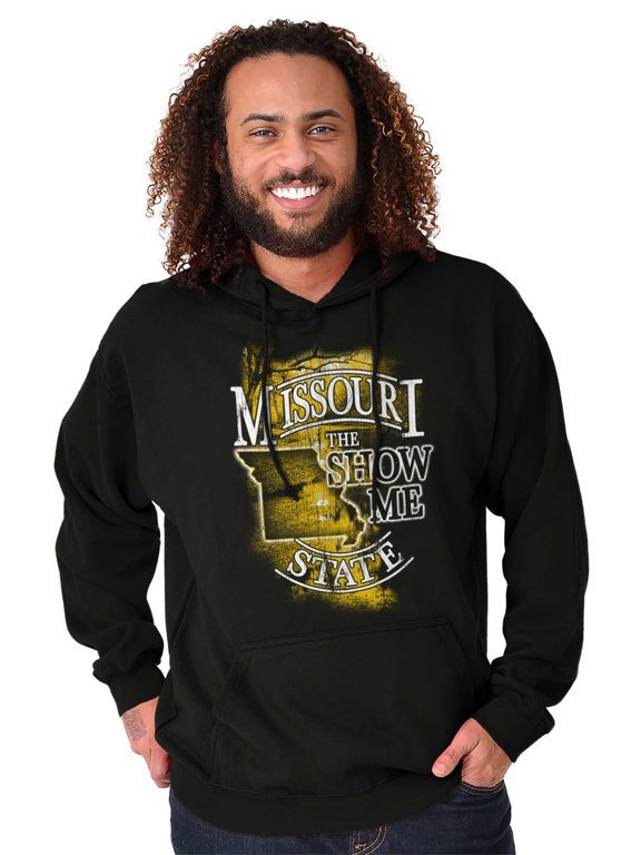 Missouri MO Shape Show Me State Pride Hoodie Sweatshirt Women Men Brisco Brands L