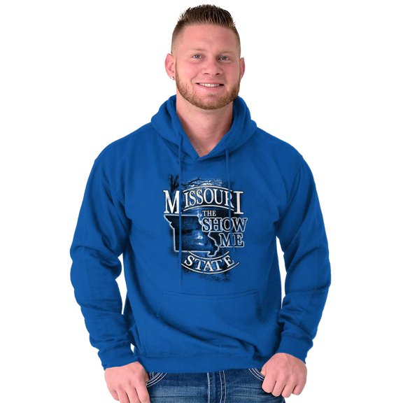 Missouri MO Shape Show Me State Pride Hoodie Sweatshirt Women Men Brisco Brands L