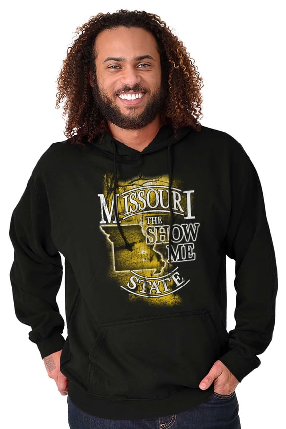 Missouri MO Shape Show Me State Pride Hoodie Sweatshirt Women Men Brisco Brands M