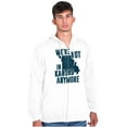 thumbnail image 1 of Missouri Not in Kansas Anymore Funny Unisex Fleece Graphic Zip Up Hoodie Brisco Brands 2X, 1 of 5